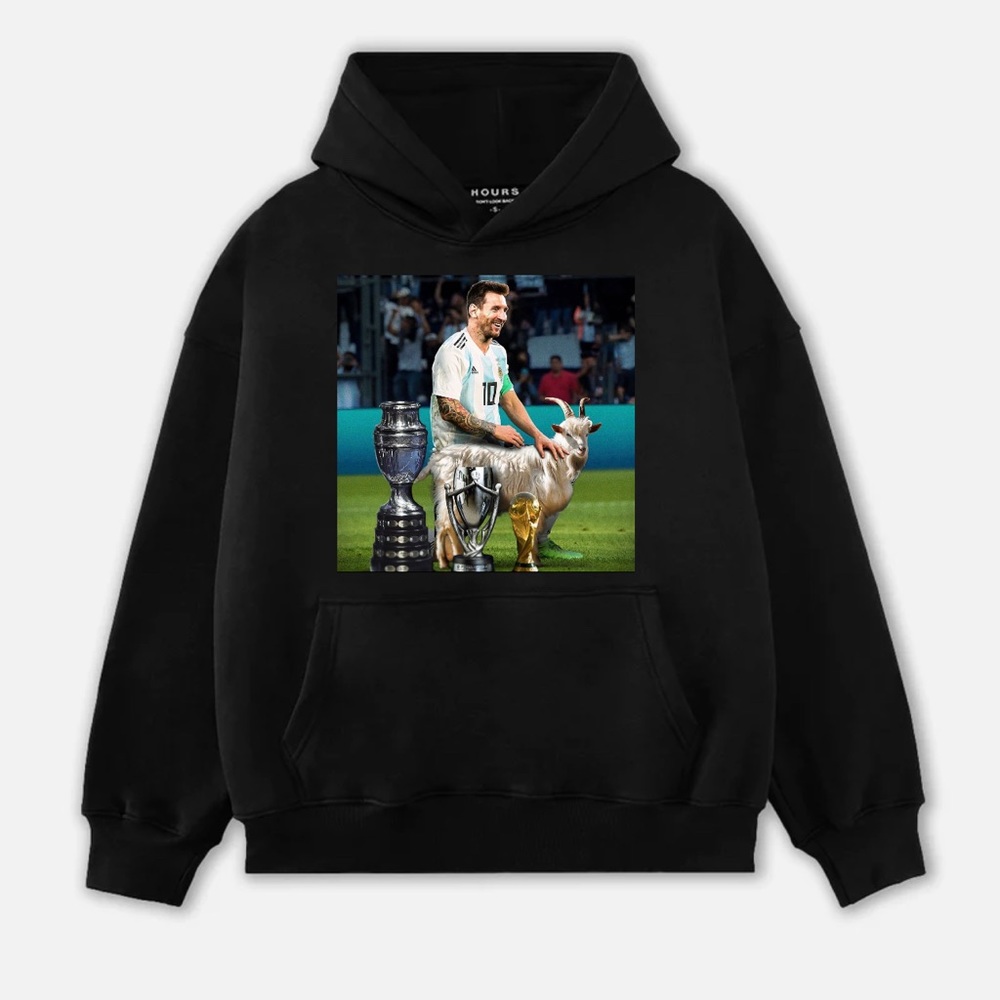 ARGENTINA FIFA WORLD CUP
CHAMPIONS Messi Goat Hoodie unisex’s